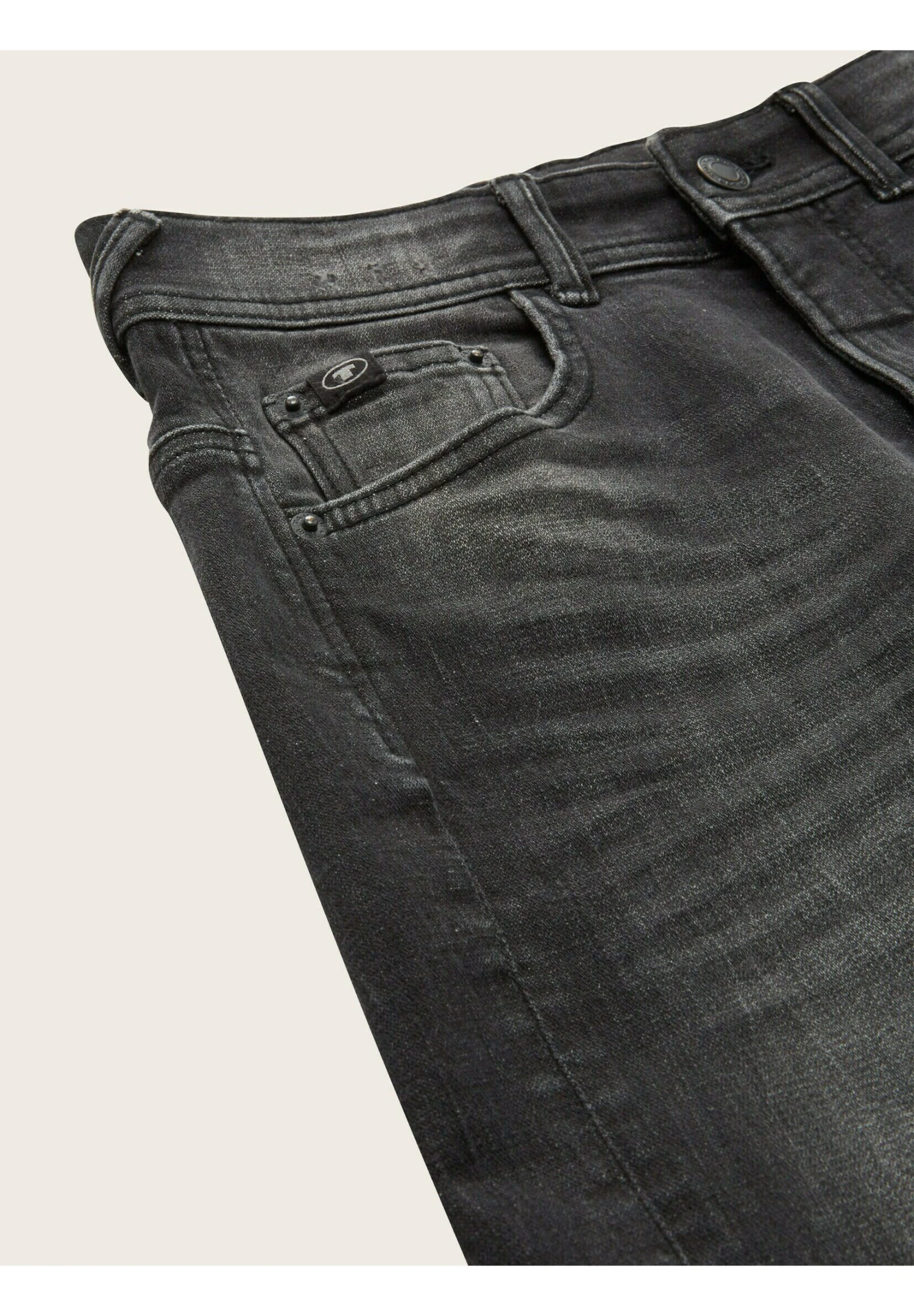 Tom Tailor Jeansshort - Dark Stone Black Denim 3 Tom Tailor Jeansshort - Dark Stone Black Denim - Afbeelding 3