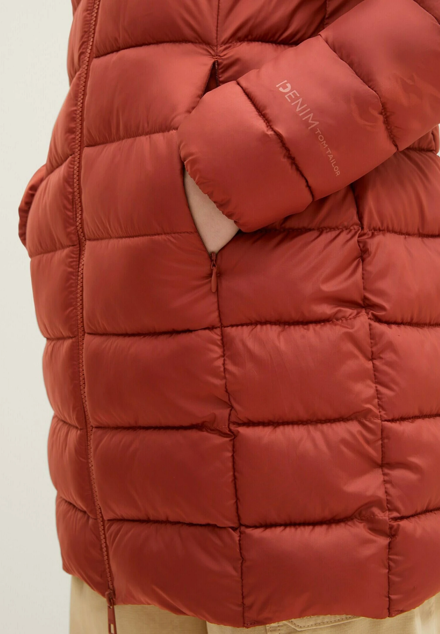 TOM TAILOR Denim Lightweight Puffer - Winterjas - DarkBrown 4 TOM TAILOR Denim Lightweight Puffer - Winterjas - DarkBrown - Afbeelding 4