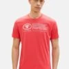 Tom Tailor Mit Print - T-Shirt Print - Rot