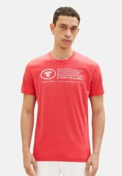 Tom Tailor Mit Print - T-Shirt Print - Rot