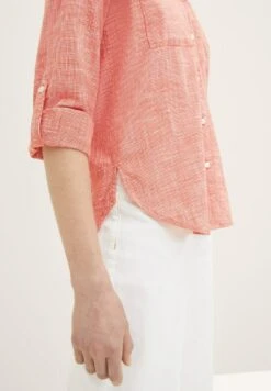 Tom Tailor Mit Brusttaschen - Overhemdblouse - Fever Red -Tom Tailor 39c8211c6b5b44a4b29c5e311303cc91