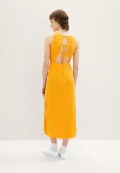 TOM TAILOR Denim Mit Cut Outs - Jurk - Bright Mango Orange -Tom Tailor 39e729cf6847408da787529ee4d9b6d8