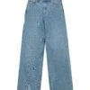 Tom Tailor Mit Beinschlitzen - Relaxed Fit Jeans - Used Mid Stone Blue Denim