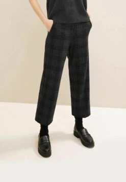 Tom Tailor Karomuster - Broek - Anthracite Small Ck Check -Tom Tailor 39f76fc5571247149d01fe15a532218d