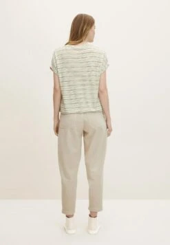 Tom Tailor T-Shirt Print - Offwhite Olive Stripe 7 Tom Tailor T-Shirt Print - Offwhite Olive Stripe -Tom Tailor 3a18bb0c9c4a4a85a61b3ee215ca63c8