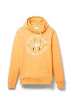 Tom Tailor Mit Logo-Print - Hoodie - Washed Out Orange -Tom Tailor 3a3da69c2c8e4e6689449d649cb442ed
