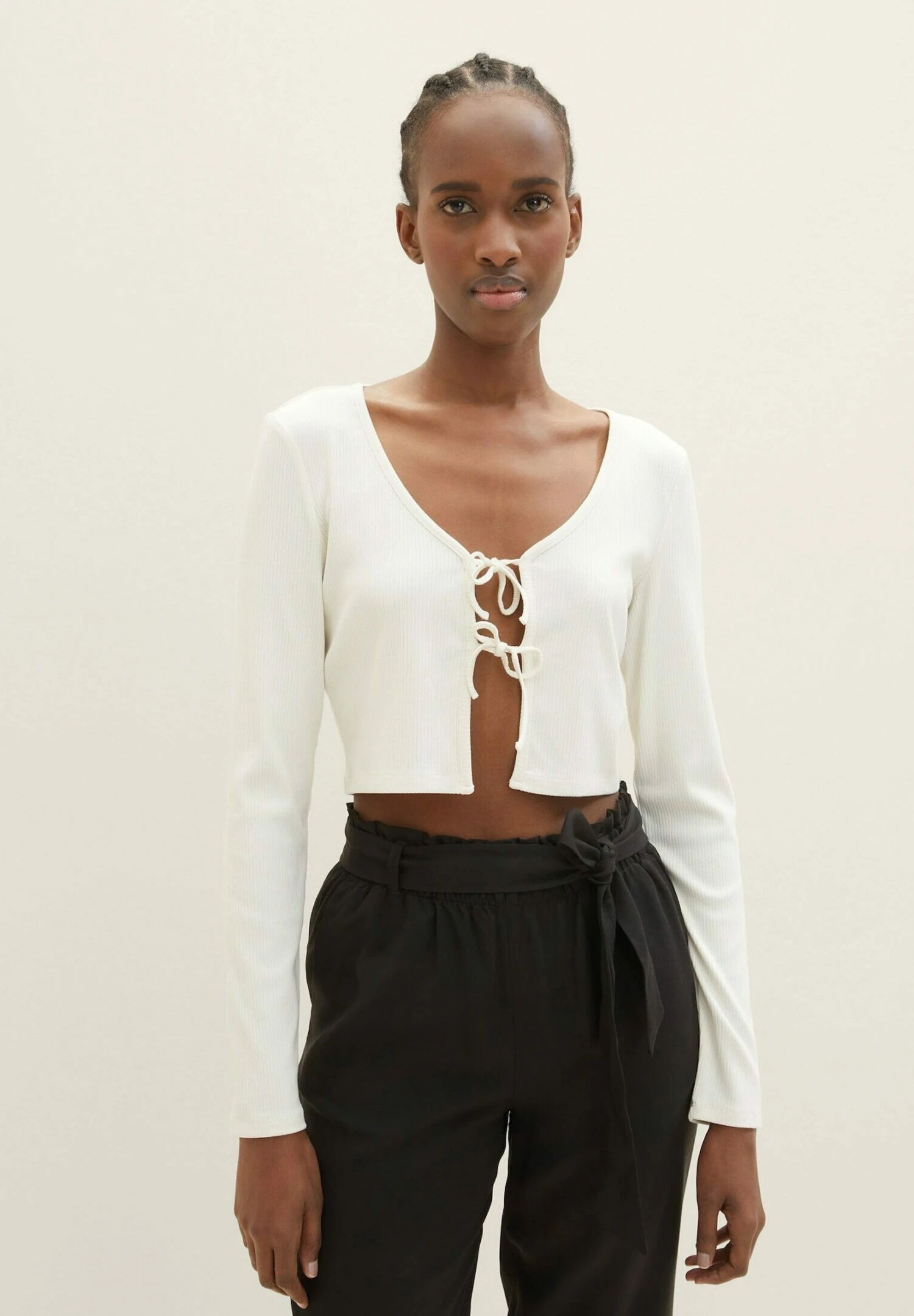 TOM TAILOR Denim Bolero - Vest - Gardenia White 1 TOM TAILOR Denim Bolero - Vest - Gardenia White