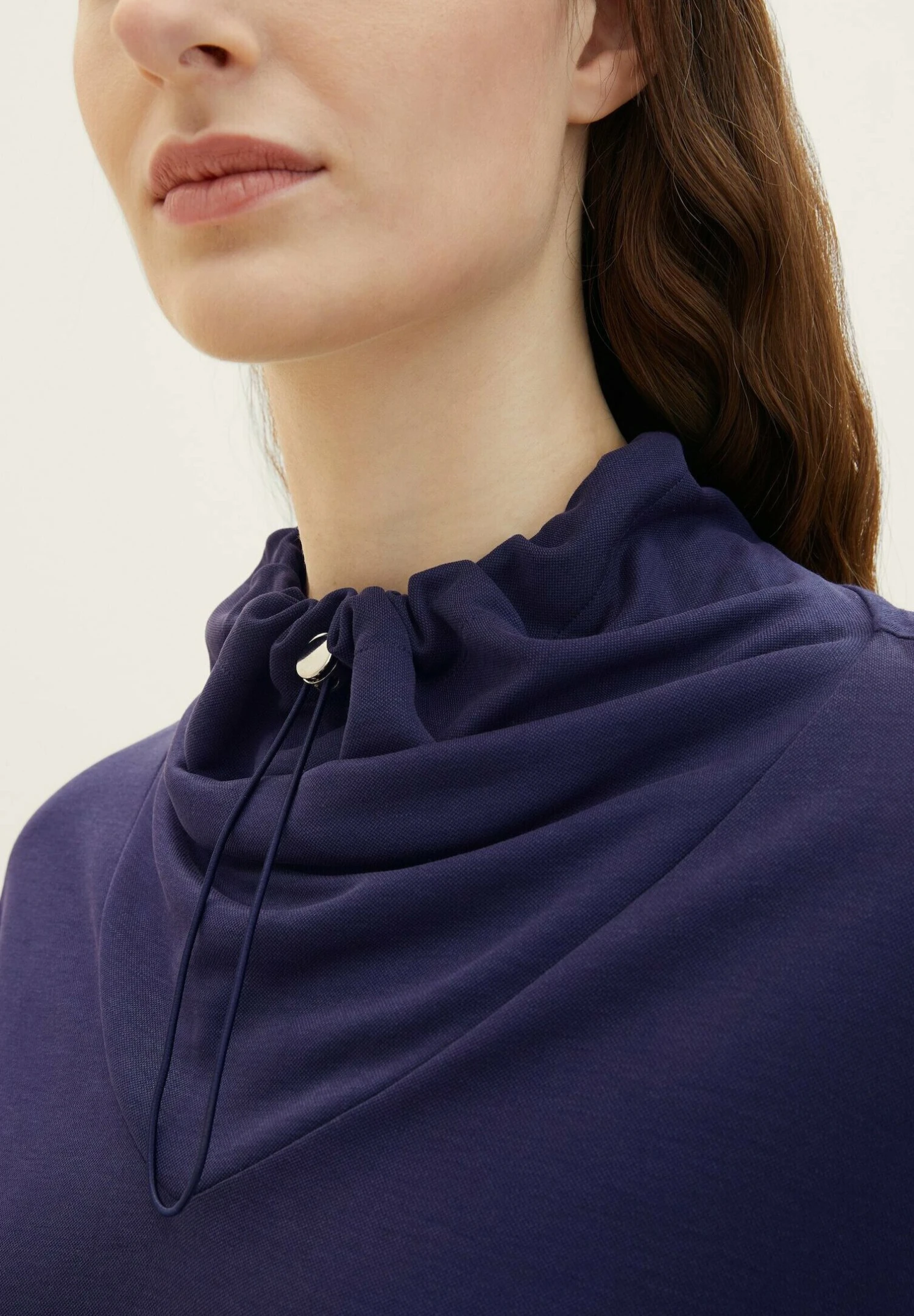 Tom Tailor Mit Volumenkragen - Longsleeve - Atlantic Ocean Blue 4 Tom Tailor Mit Volumenkragen - Longsleeve - Atlantic Ocean Blue - Afbeelding 4