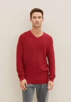 Tom Tailor Mit Struktur - Trui - Ivy Red