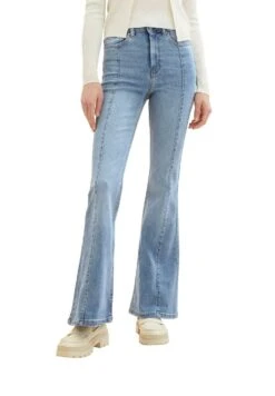 TOM TAILOR Denim Flared Jeans - Used Light Stone Blue Denim 17 TOM TAILOR Denim Flared Jeans - Used Light Stone Blue Denim -Tom Tailor 3b6c08c4e51e4565abcd528136fa127b