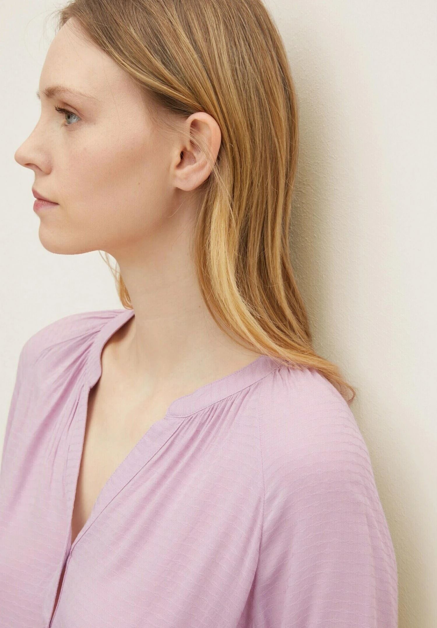 TOM TAILOR Denim Blouse - Soft Mauve 3 TOM TAILOR Denim Blouse - Soft Mauve - Afbeelding 3