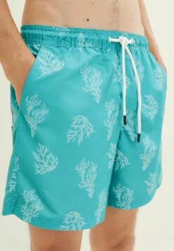 TOM TAILOR Denim Mit Allover-Print - Zwemshorts - Green White Big Coral Print -Tom Tailor 3c839841f98e4c1bb06ed1284bb64140