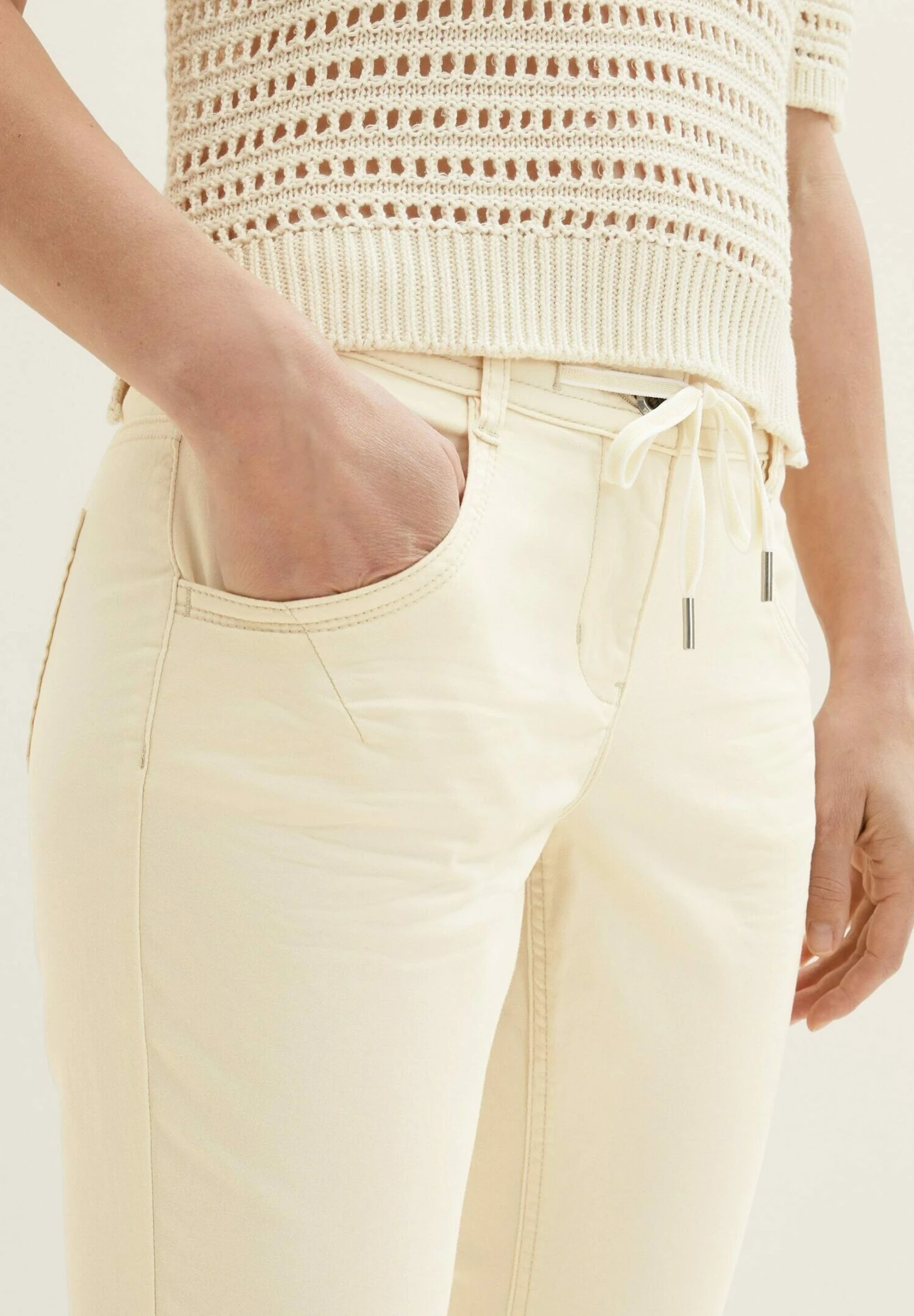 Tom Tailor Slim Fit Jeans - Ivory Ecru 4 Tom Tailor Slim Fit Jeans - Ivory Ecru - Afbeelding 4