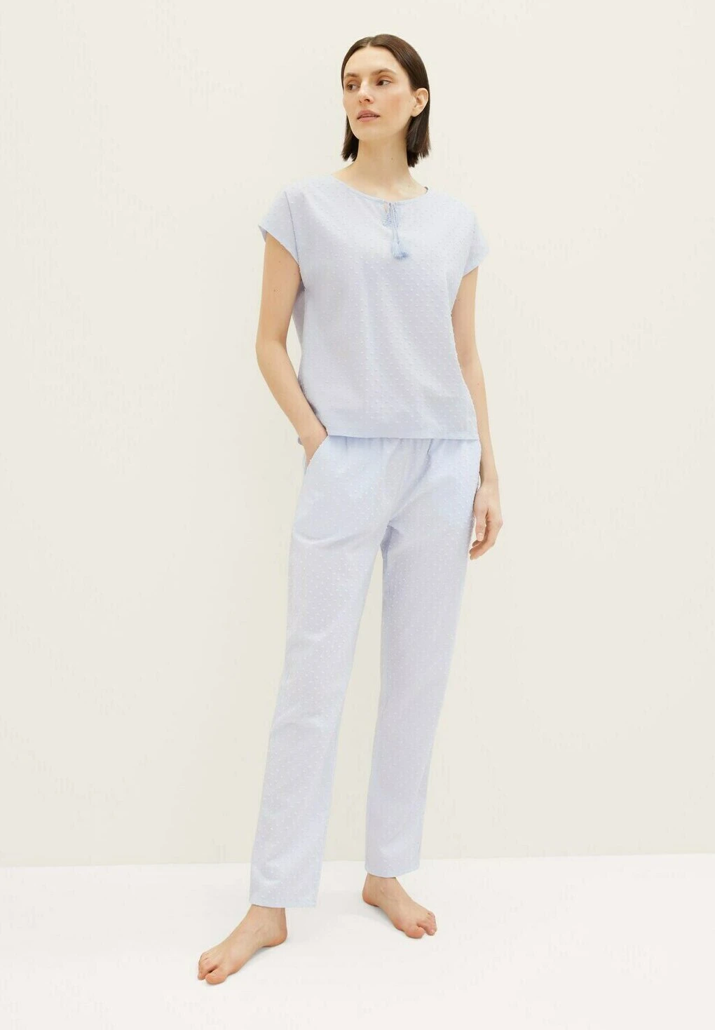 Tom Tailor Bodywear Mit Struktur - Pyjamabroek - Blue Light Dots 6 Tom Tailor Bodywear Mit Struktur - Pyjamabroek - Blue Light Dots - Afbeelding 6