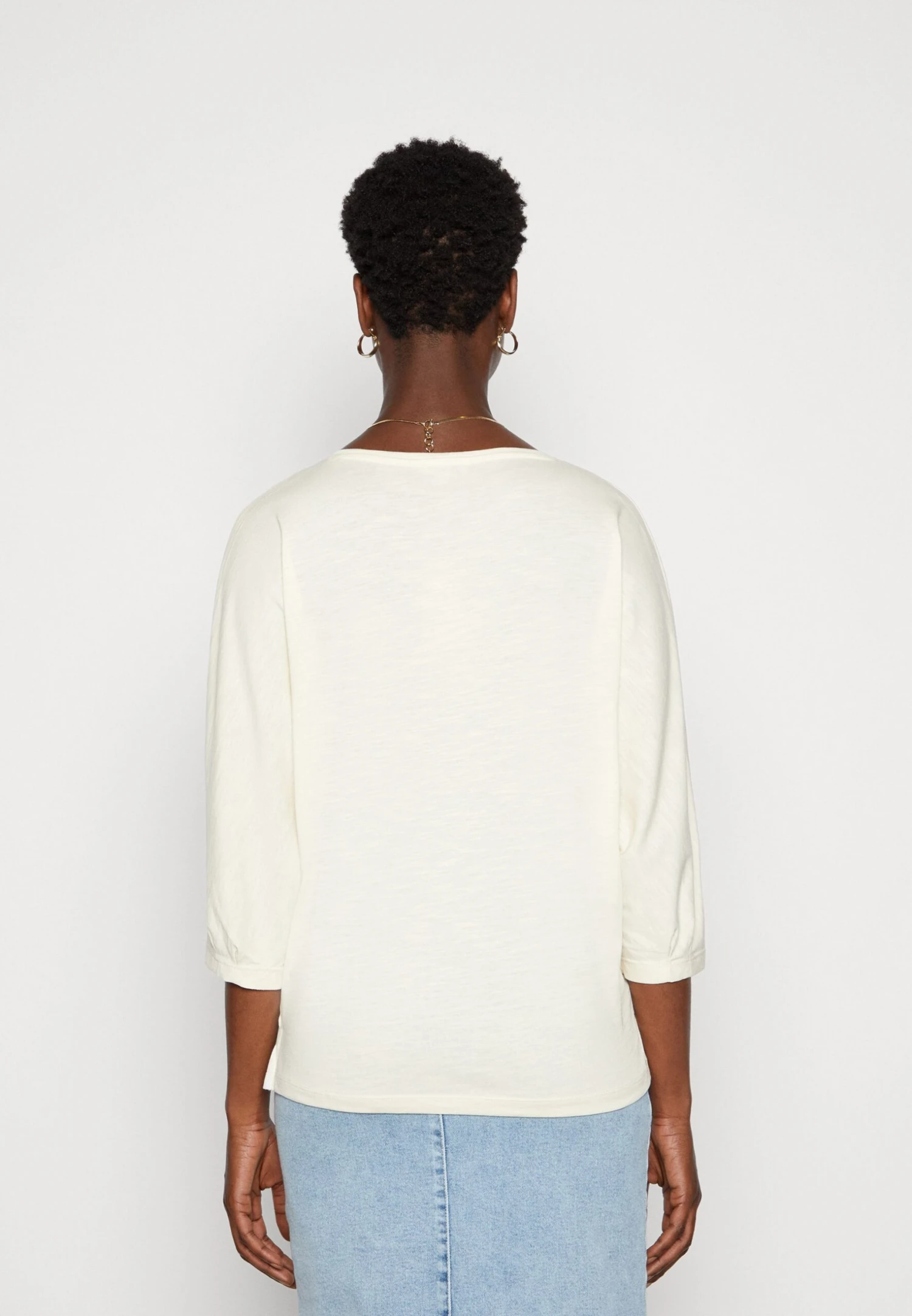 Tom Tailor Batwing- Longsleeve - Soft Buttercream 3 Tom Tailor Batwing- Longsleeve - Soft Buttercream - Afbeelding 3