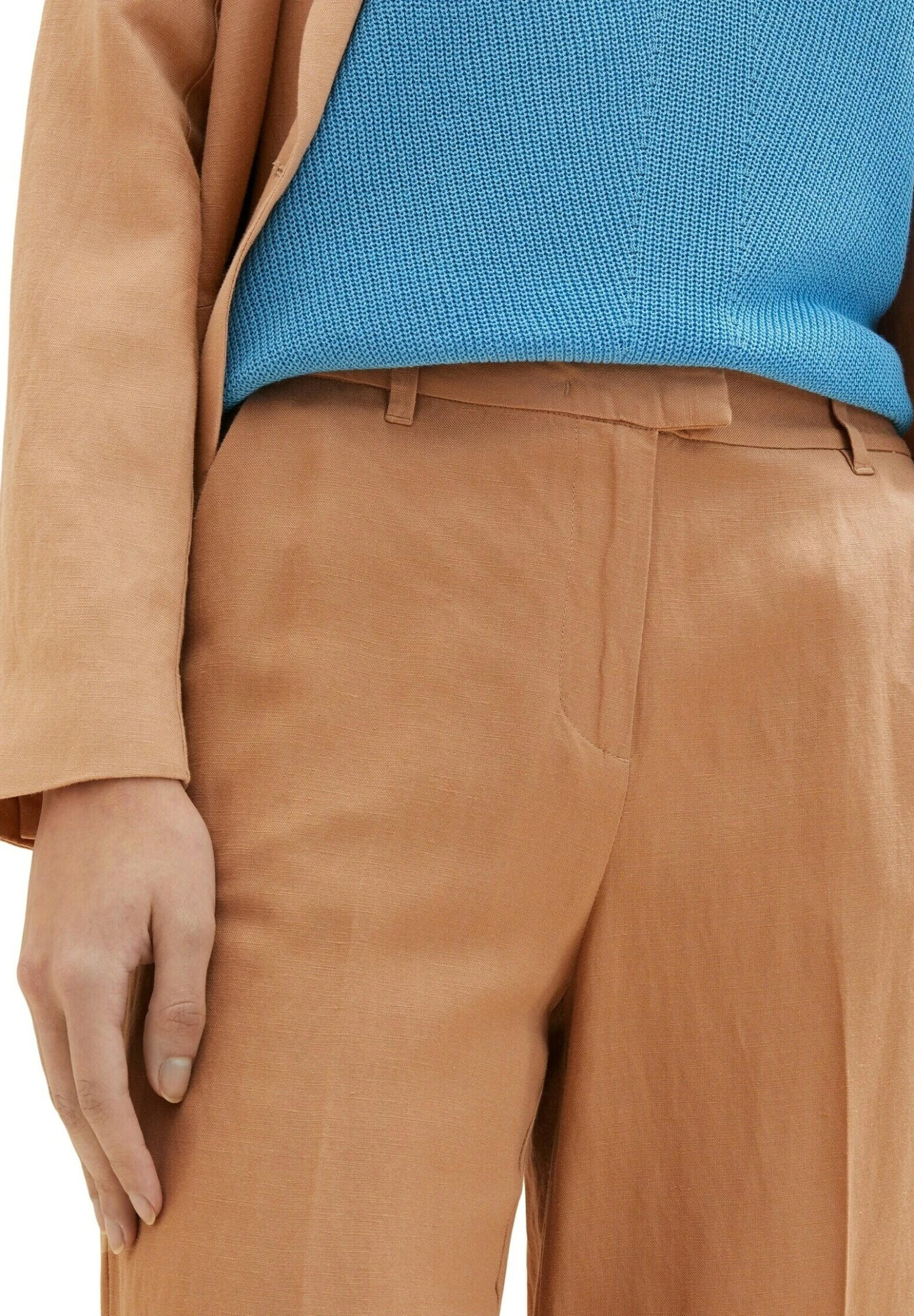 Tom Tailor Lea Straight Fit - Broek - Muted Hazel Brown 5 Tom Tailor Lea Straight Fit - Broek - Muted Hazel Brown - Afbeelding 5