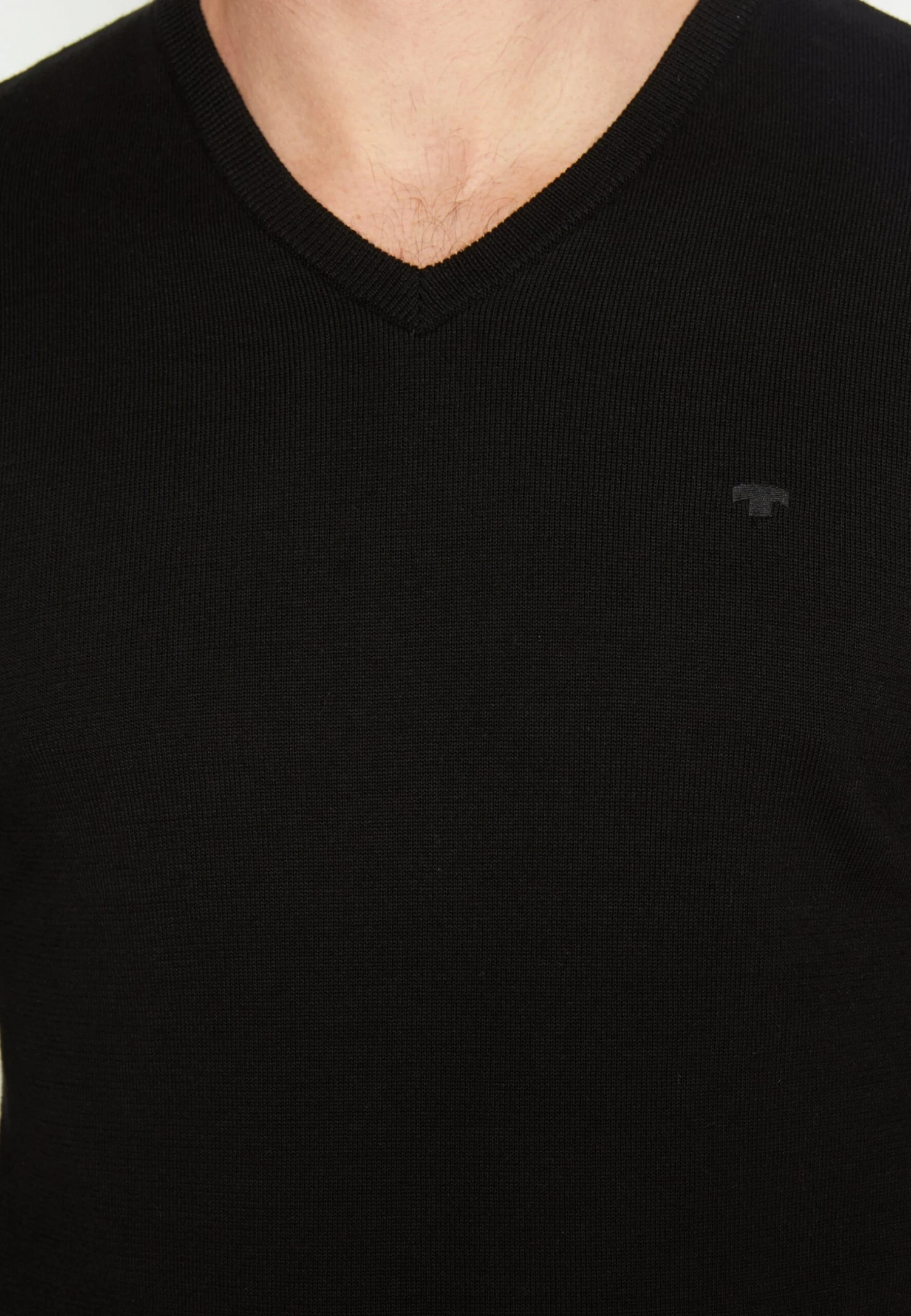 Tom Tailor Basic V Neck- Trui - Black 7 Tom Tailor Basic V Neck- Trui - Black - Afbeelding 7