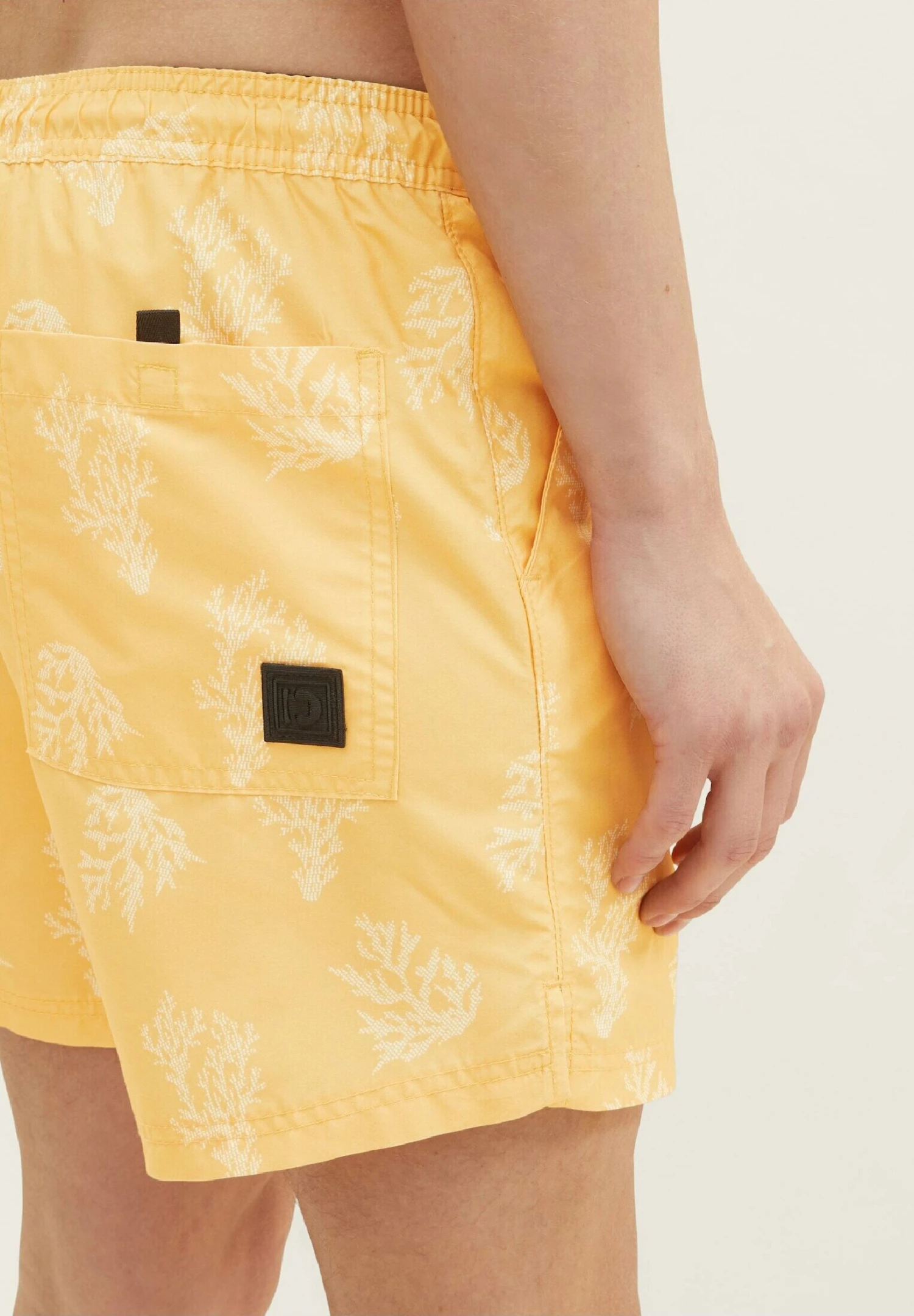 TOM TAILOR Denim Mit Allover-Print - Zwemshorts - Yellow White Big Coral Print 4 TOM TAILOR Denim Mit Allover-Print - Zwemshorts - Yellow White Big Coral Print - Afbeelding 4