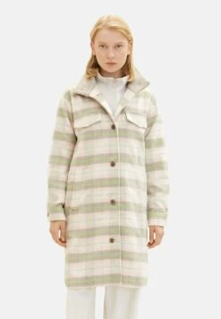 TOM TAILOR Denim Mantel - Light Grey Rose Check