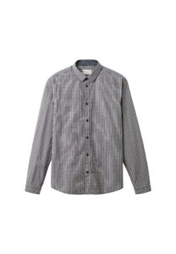 Tom Tailor Karriertes- Overhemd - Navy Lilac Small Check -Tom Tailor 4006aa35cf244f53904e8edfc5fd0dad