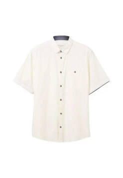 Tom Tailor Kurzarm Mit Brusttasche - Overhemd - Soft Light Beige -Tom Tailor 4071403a079a4b47bf1c606db59740b0