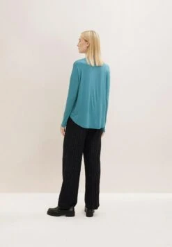 Tom Tailor Mit Stehkragen - Longsleeve - Pastel Teal -Tom Tailor 40e2dd043d3d4657be62c2e42037a652