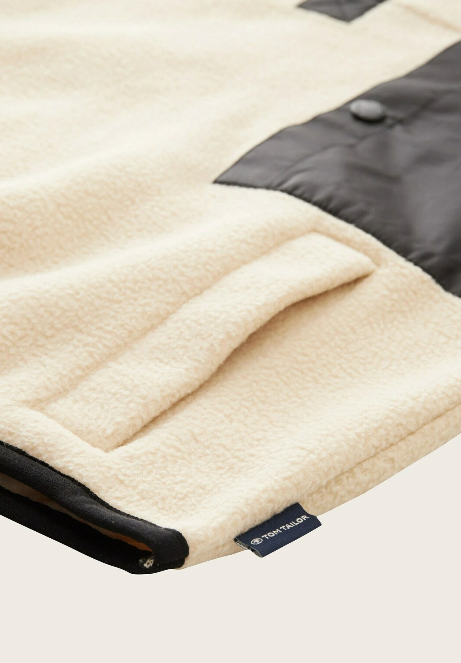 Tom Tailor Fleece Trui - Soft Light Beige 3 Tom Tailor Fleece Trui - Soft Light Beige - Afbeelding 3