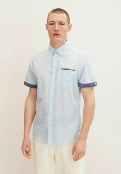 Tom Tailor Overhemd - Mint White Structure
