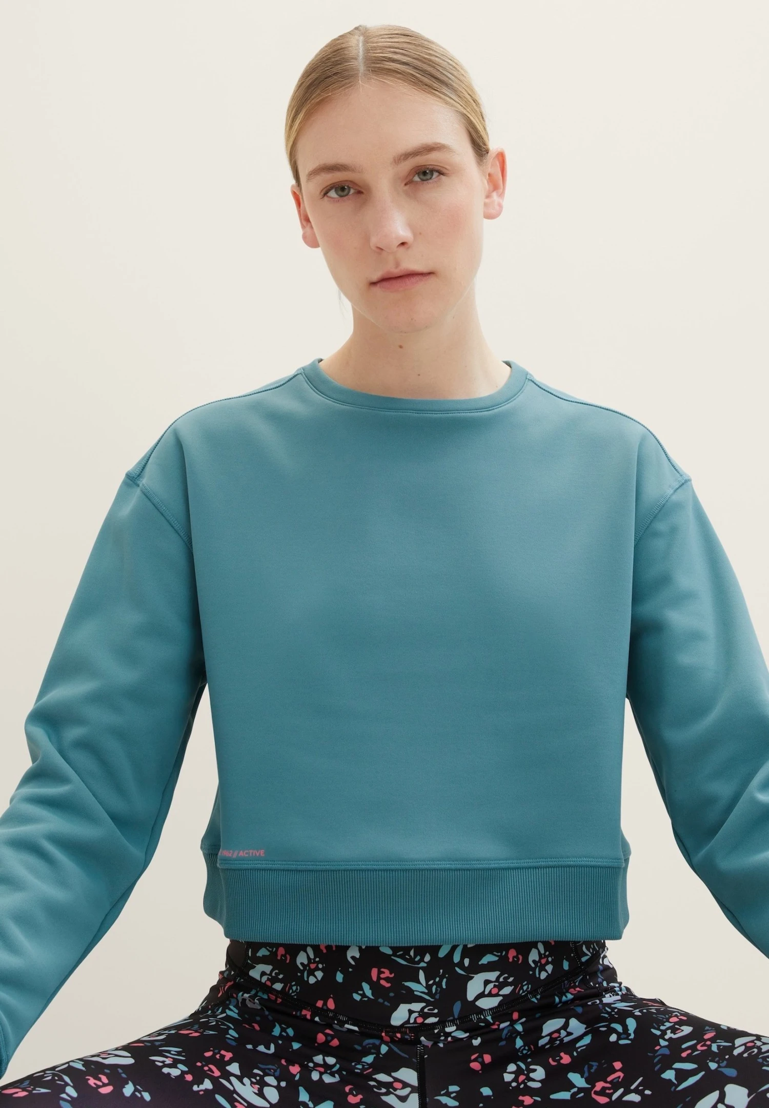 Tom Tailor Atmungsaktives- Sweater - Dark Mint 5 Tom Tailor Atmungsaktives- Sweater - Dark Mint - Afbeelding 5