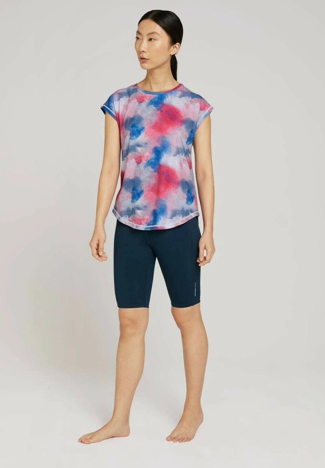 Tom Tailor T-Shirt Print - Offwhite-Neonpink 2 Tom Tailor T-Shirt Print - Offwhite-Neonpink - Afbeelding 2