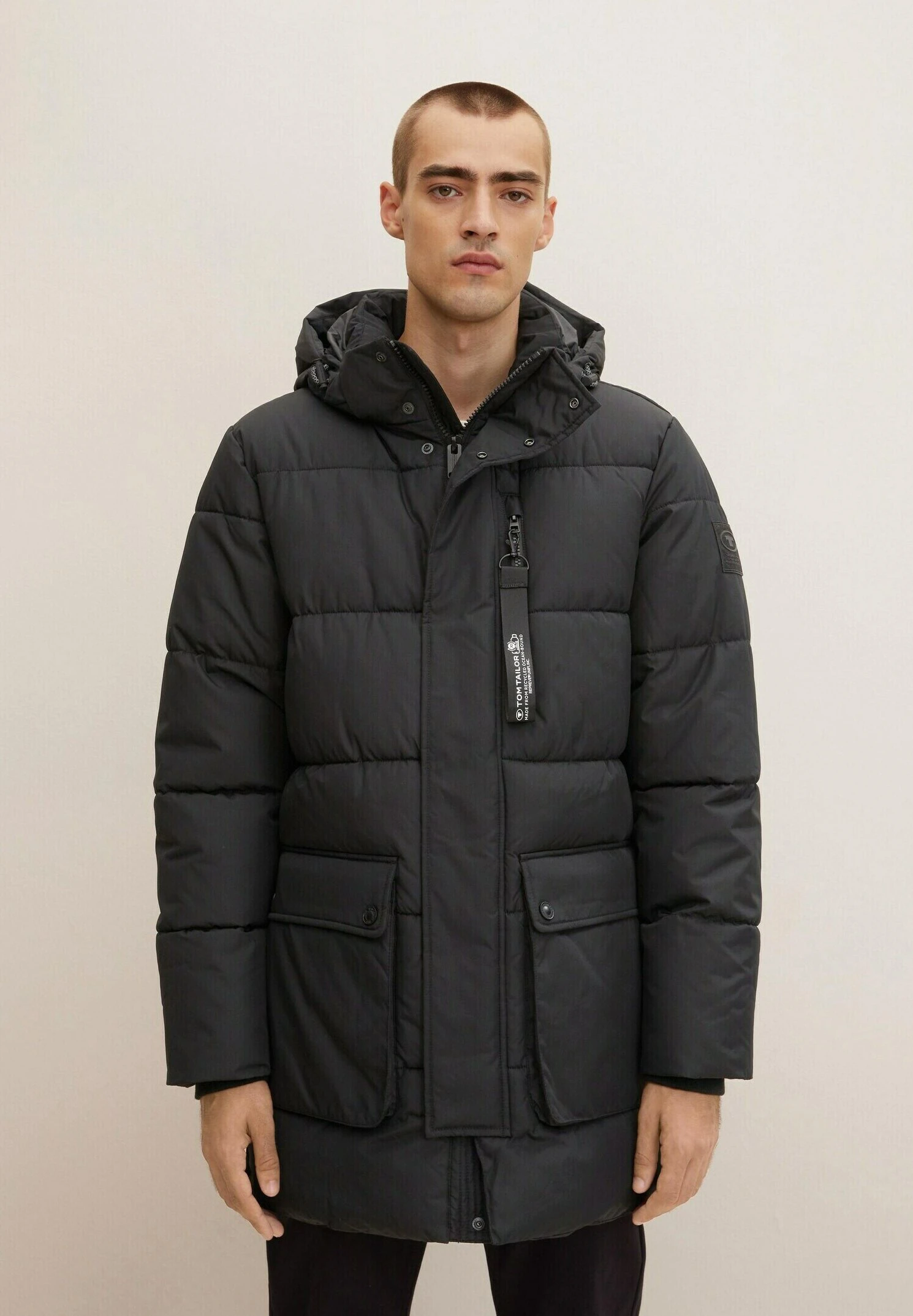 Tom Tailor Mit Kapuze - Winterjas - Black 1 Tom Tailor Mit Kapuze - Winterjas - Black