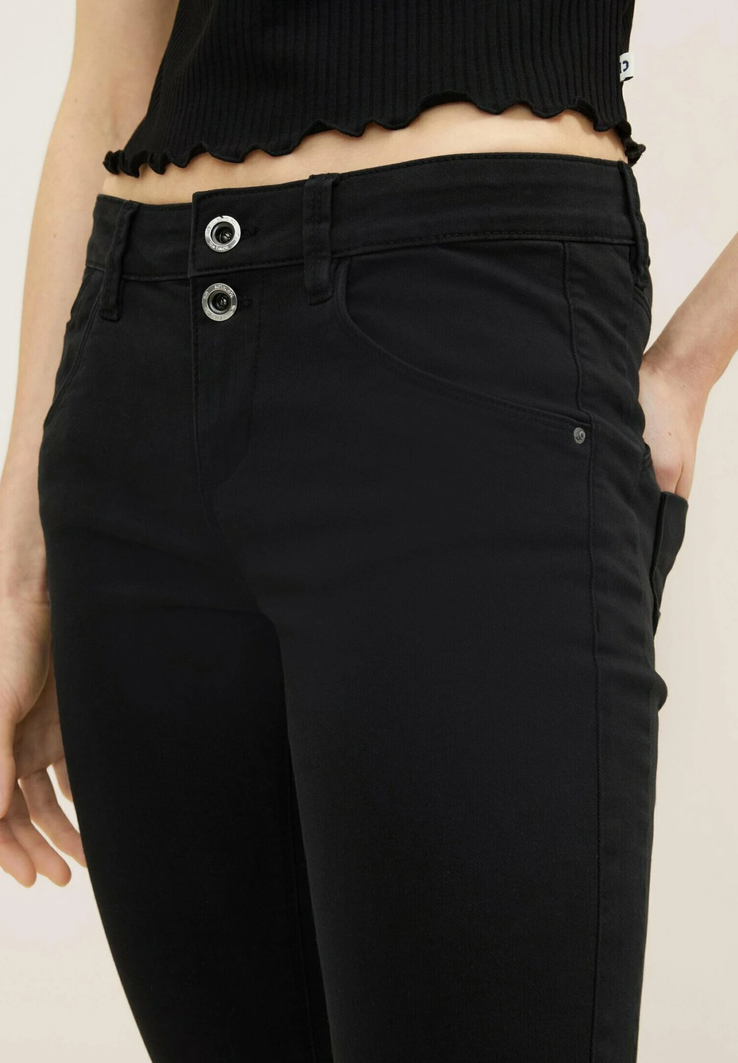 Tom Tailor Alexa Slim - Jeansshort - Deep Black 5 Tom Tailor Alexa Slim - Jeansshort - Deep Black - Afbeelding 5