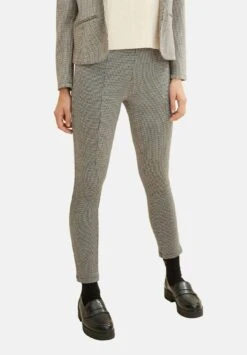 Tom Tailor Mit TeilungsnΓ€hten - Broek - Tarmac Beige Ck Check Design