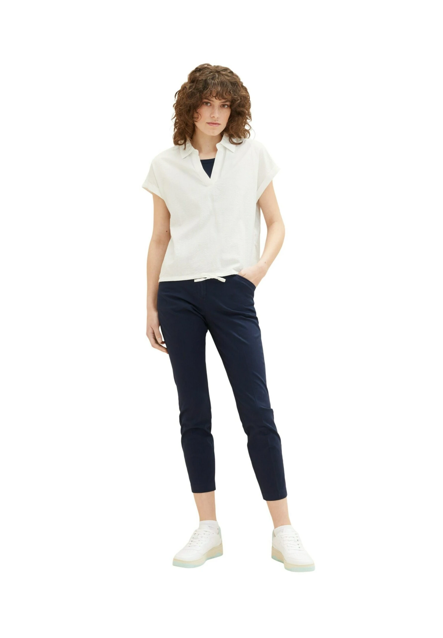 Tom Tailor Strukturierte - Blouse - Whisper White 1 Tom Tailor Strukturierte - Blouse - Whisper White