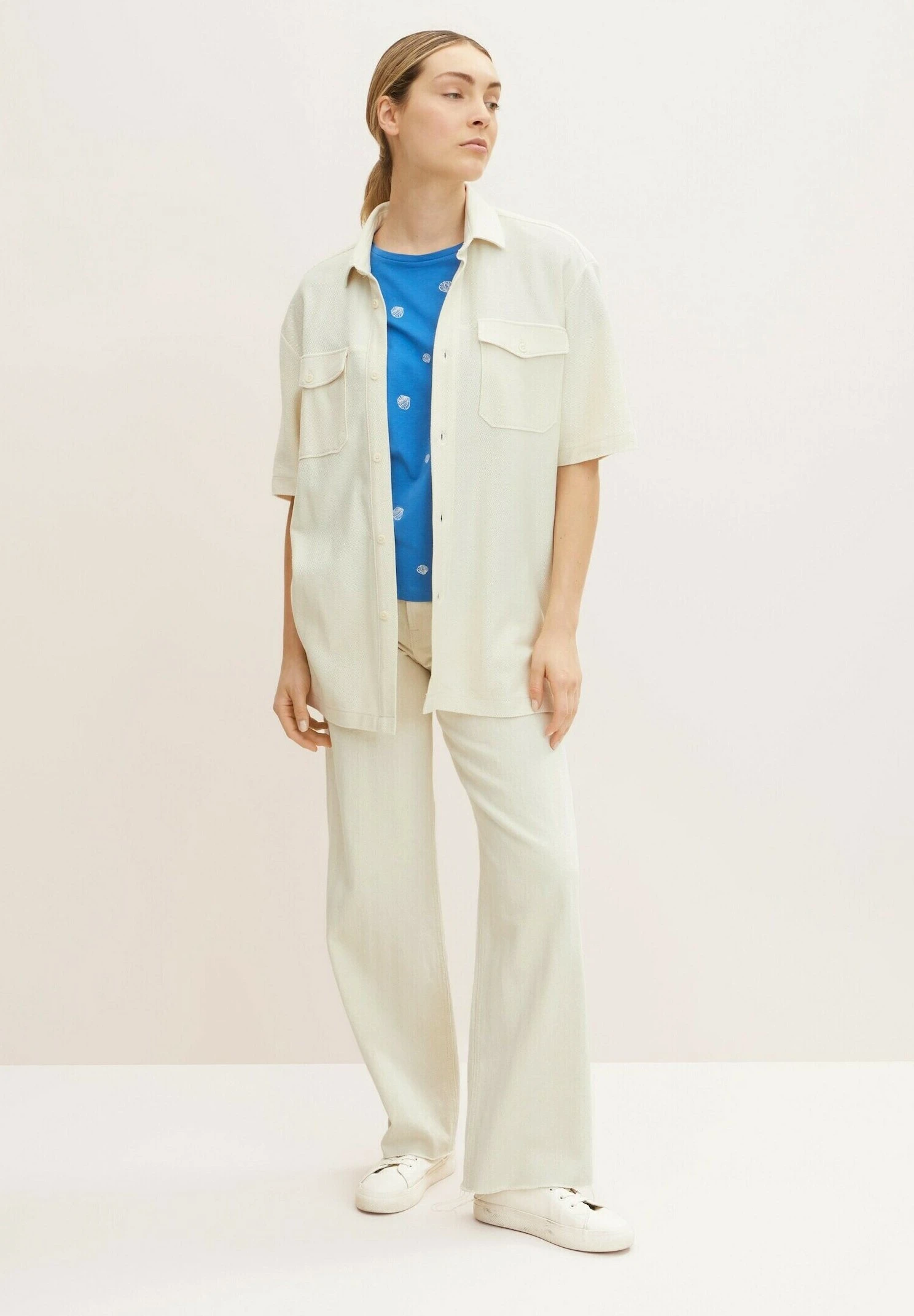 Tom Tailor Mit Print - T-Shirt Print - Vallarta Blue 2 Tom Tailor Mit Print - T-Shirt Print - Vallarta Blue - Afbeelding 2