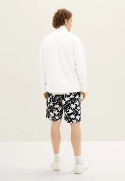 TOM TAILOR Denim Bedruckte - Trainingsbroek - Black White Wildflower Print -Tom Tailor 4505fbcb466645c0b4f7eaaa03273ce4