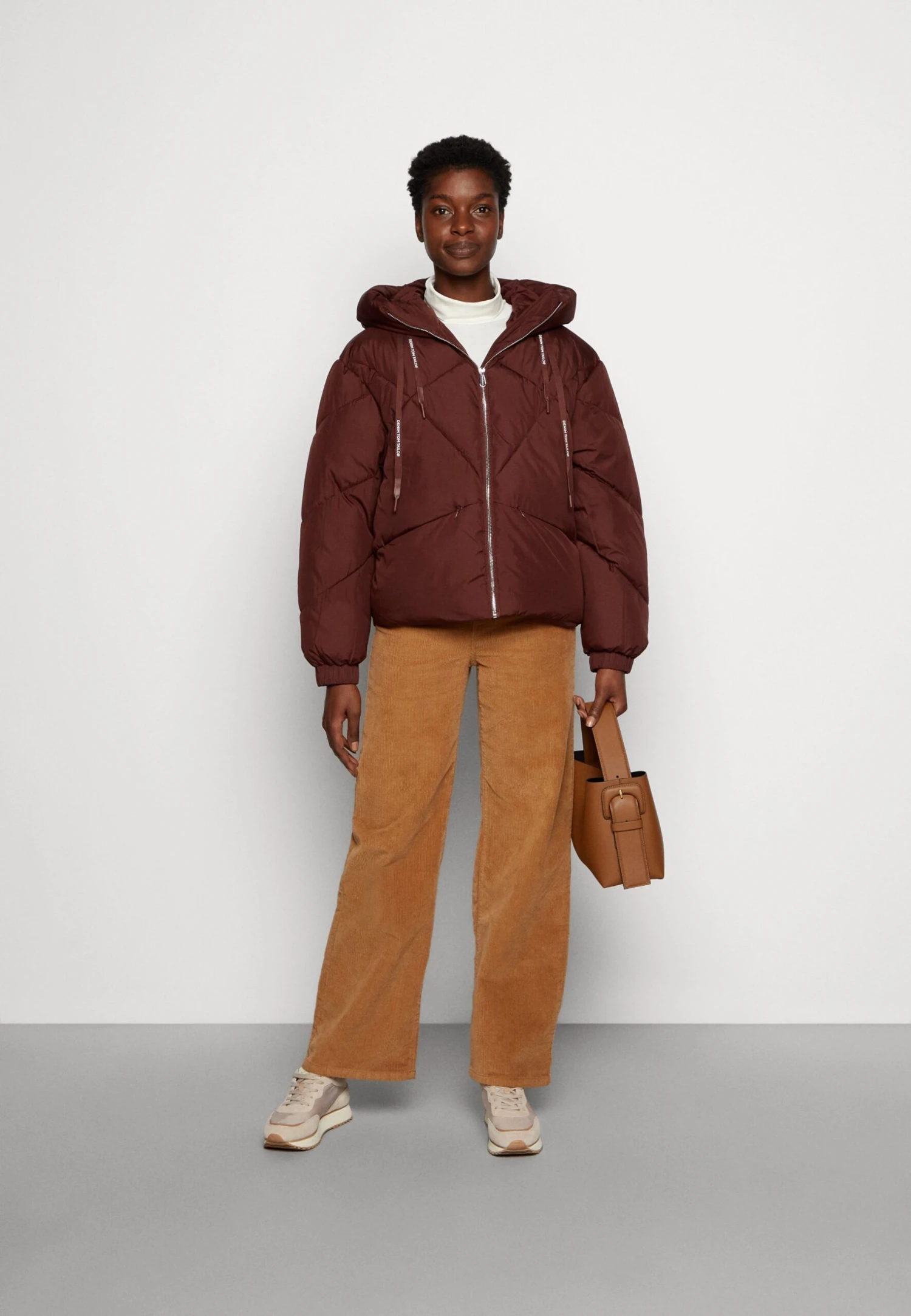 TOM TAILOR Denim Modern Short- Winterjas - Bitter Chocolate 2 TOM TAILOR Denim Modern Short- Winterjas - Bitter Chocolate - Afbeelding 2