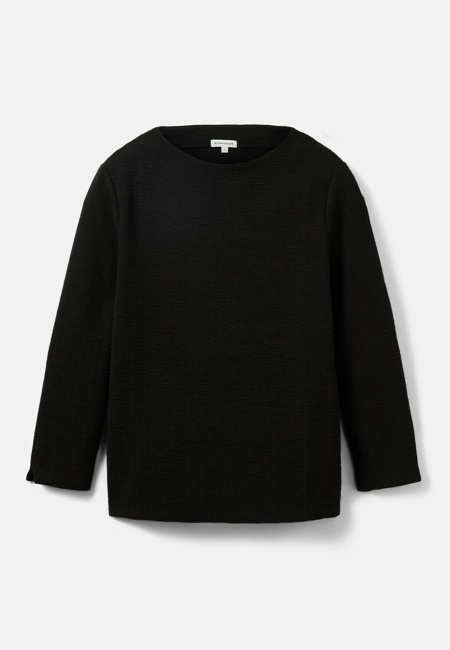 Tom Tailor Mit Ottoman Struktur - Longsleeve - Deep Black 8 Tom Tailor Mit Ottoman Struktur - Longsleeve - Deep Black - Afbeelding 8