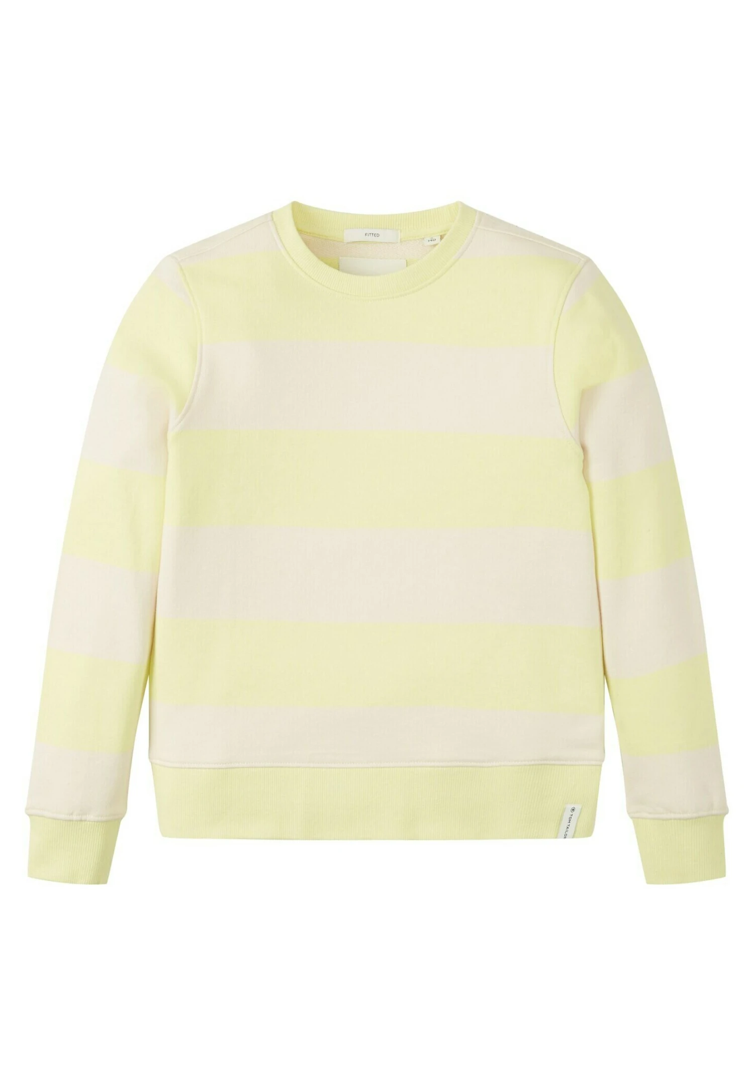 Tom Tailor Gestreiftes - Sweater - Lemon Grass Yellow 1 Tom Tailor Gestreiftes - Sweater - Lemon Grass Yellow