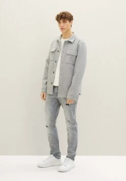TOM TAILOR Denim Piers Slim- Slim Fit Jeans - Used Light Stone Grey Denim 33 TOM TAILOR Denim Piers Slim- Slim Fit Jeans - Used Light Stone Grey Denim -Tom Tailor 45b84a005b694fc6baa70723c8ee3151