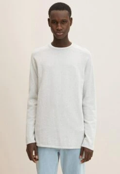 TOM TAILOR Denim Basic- Trui - Light Stone Grey Melange