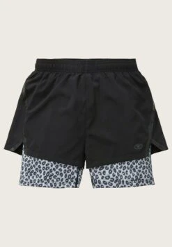 Tom Tailor Active Wear- Shorts - Black Leo -Tom Tailor 45f9e71458a64887b6e23cb9147b2f4a