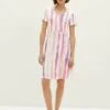 Tom Tailor Jerseyjurk - Pink Tie Dye Stripe