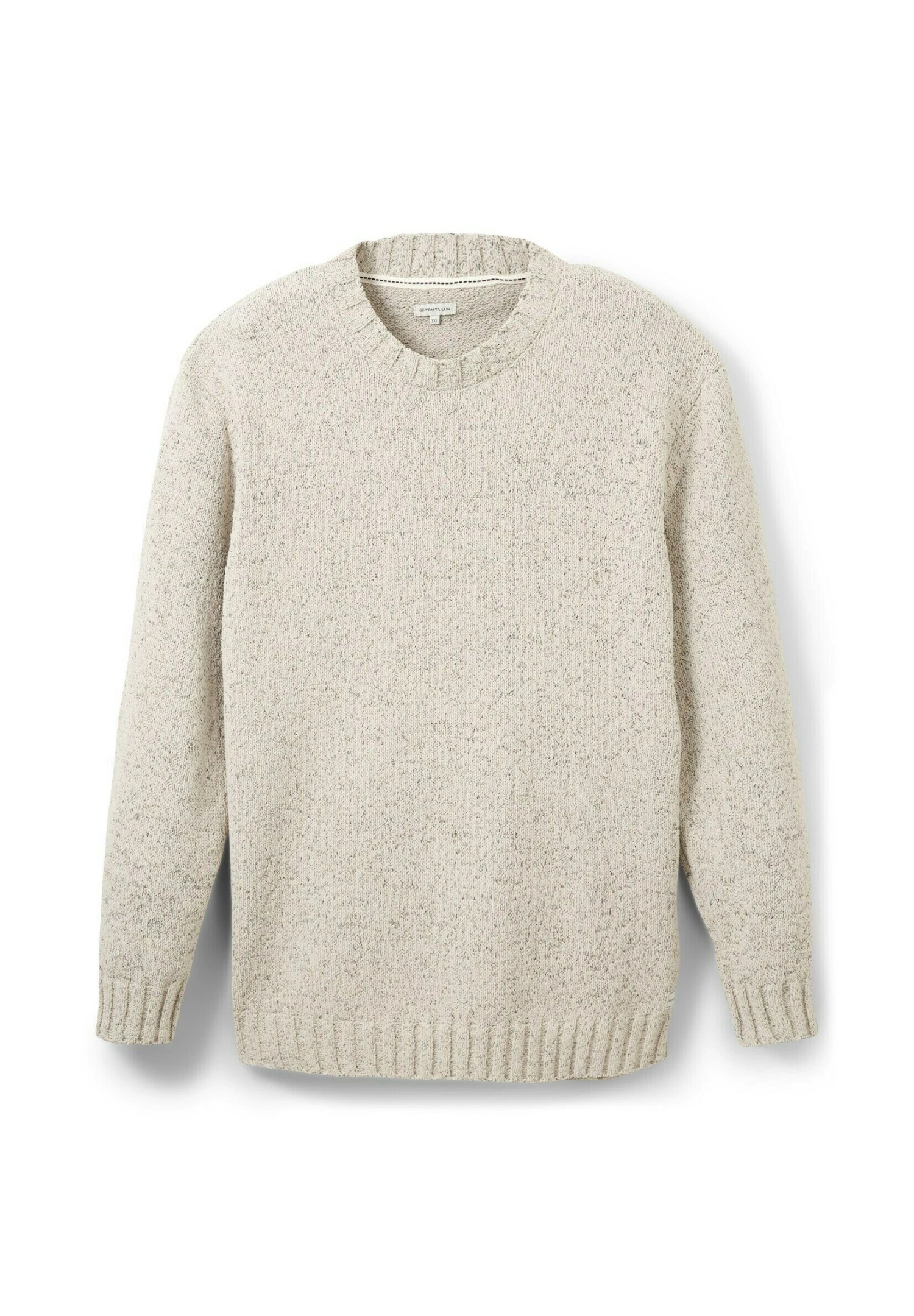 Tom Tailor Trui - Off White Fancy Structure 5 Tom Tailor Trui - Off White Fancy Structure - Afbeelding 5