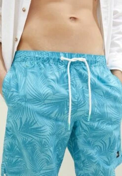 Tom Tailor Gemusterte - Zwemshorts - Blue Tibetan Stone Leaf Design -Tom Tailor 46691f237474411c933125429f7626ca