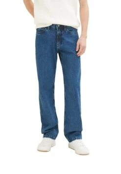 TOM TAILOR Denim Straight Leg Jeans - Clean Mid Stone Blue Denim -Tom Tailor 4682d1592e7443ada340841d49d9d0b5