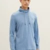 Tom Tailor Langarm Mit Stehkragen - Longsleeve - Greyish Mid Blue