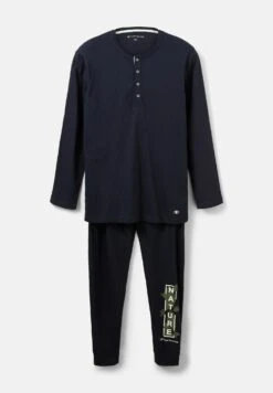 Tom Tailor Mit Logo Print Set - Pyjama - Blue Dark Solid 15 Tom Tailor Mit Logo Print Set - Pyjama - Blue Dark Solid -Tom Tailor 47120283fe0c45ef8620217a0d37c6f0