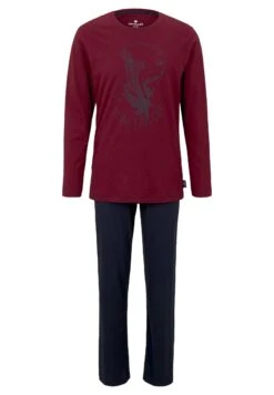Tom Tailor O-Neck - Pyjama - Red-Dark-Solid