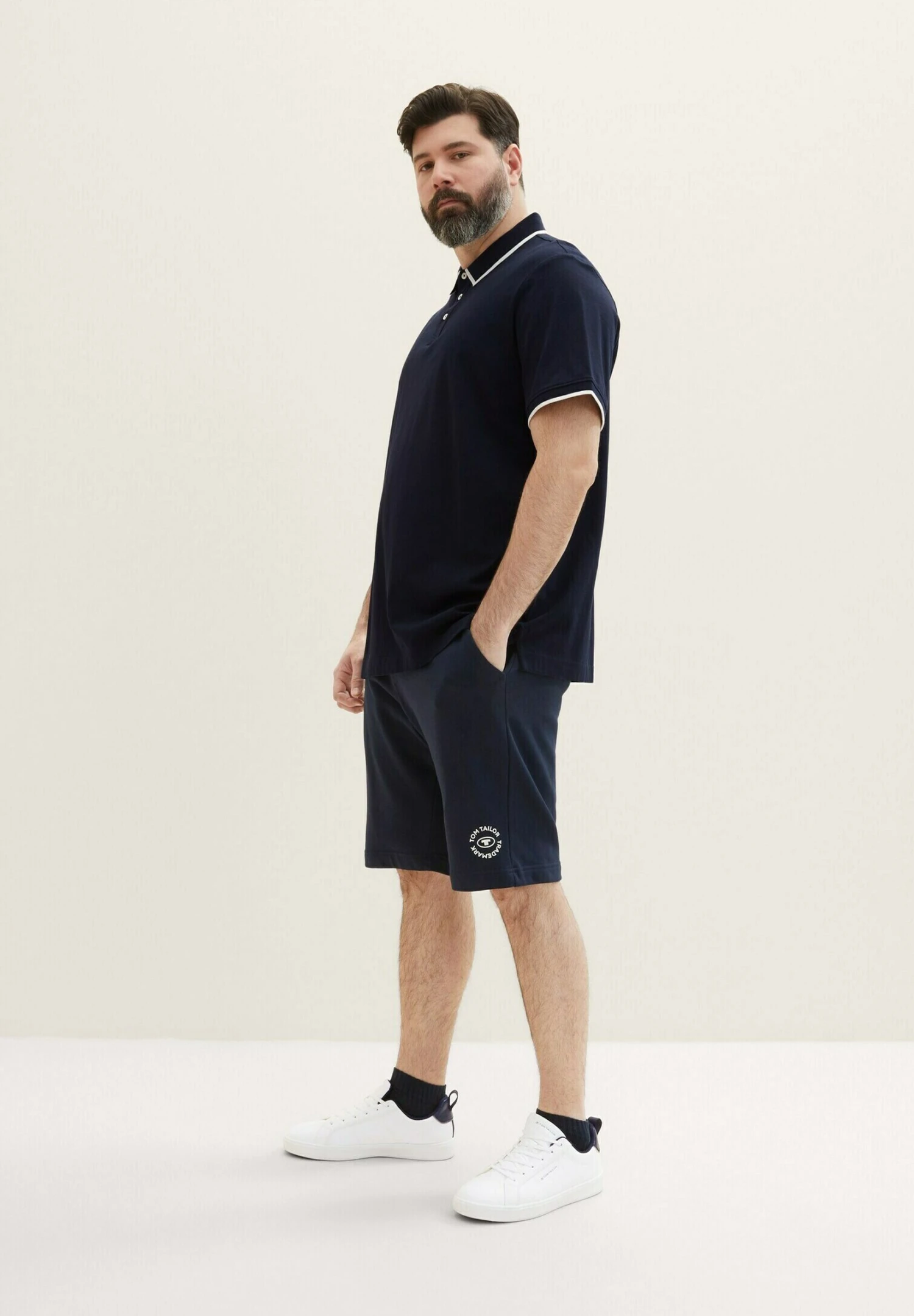 Tom Tailor Mit Logoprint - Shorts - Sky Captain Blue 4 Tom Tailor Mit Logoprint - Shorts - Sky Captain Blue - Afbeelding 4